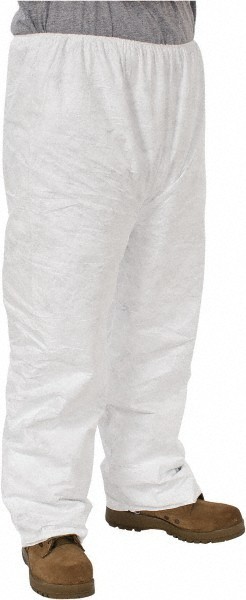 DuPont Tyvek 400 Disposable Pants, White, Protective Workwear, XL, 50 ct.