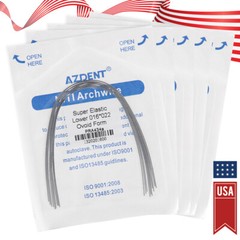AZDENT Dental Orthodontic Super Elastic Niti Rectangular Arch Wires Ovoid Form
