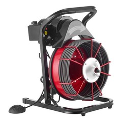 Uimoso Drain Cleaning Machine with 75FT x 3/8 Inch Cable and 4 Cutters
