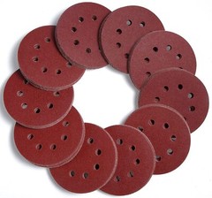 100PCS 5 Inch Sanding Disc 40 60 80 120 180 220 320 Grit Hook Loop Sandpaper Pad