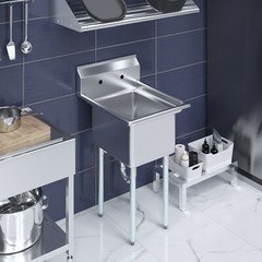 26 in. x 22 in. Stainless Steel One Compartment Sink. 16 in x 20 in x 12in Bowl