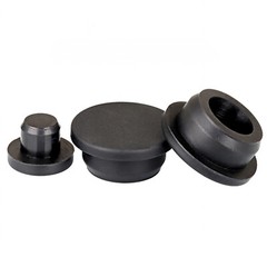 Black Silicone Rubber Round Hole Plugs Blanking End Cap Tube Pipe Insert Bung