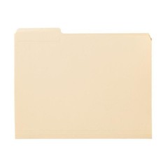 Heavyweight File Folders 1/3 Cut Manila 25 Pack Letter Size Organize Documents