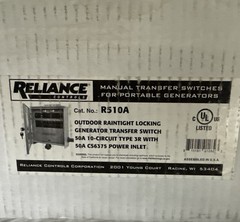 Reliance R510A 120/240V 50 Amp 10 Circuit Pro/Tran-2 Outdoor Transfer Switch
