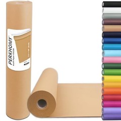 17.5″ x 1200” Brown Kraft Paper 50 lb Basis Thick Roll Packaging Shipping NEW**