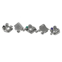 Dental Orthodontic Metal Brackets Braces Roth MBT 018 022 345 Hook Mini MIM Twin