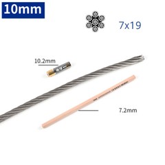304/A2 Stainless Steel Wire Rope Cable Dia 0.3mm 0.4mm 0.45mm 0.5mm 0.6mm 0.8mm