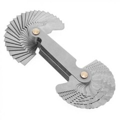 52Blade Screw Thread Pitch Gauge Set SAE Whitworth 55°&Metric 60° Grip Measuring