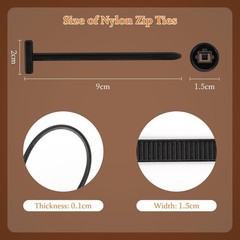 100 PCS Nylon Universal Cable Tie Buckle，Heavy Duty Self-Locking Zip Ties Holder