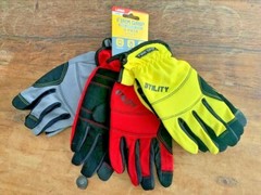 3-Pack Gloves Firm Grip Utility Working Gloves Size Large High Dex Performance