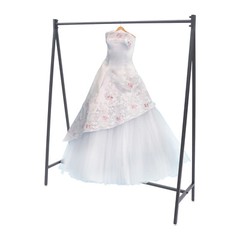 Black Metal Clothes Rack Garment Hanger Clothes Display Stand For Clothing Store