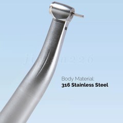 Dental 1:5 Increasing Contra Angle LED Optic Handpiece Fit NSK Electric Motor KV