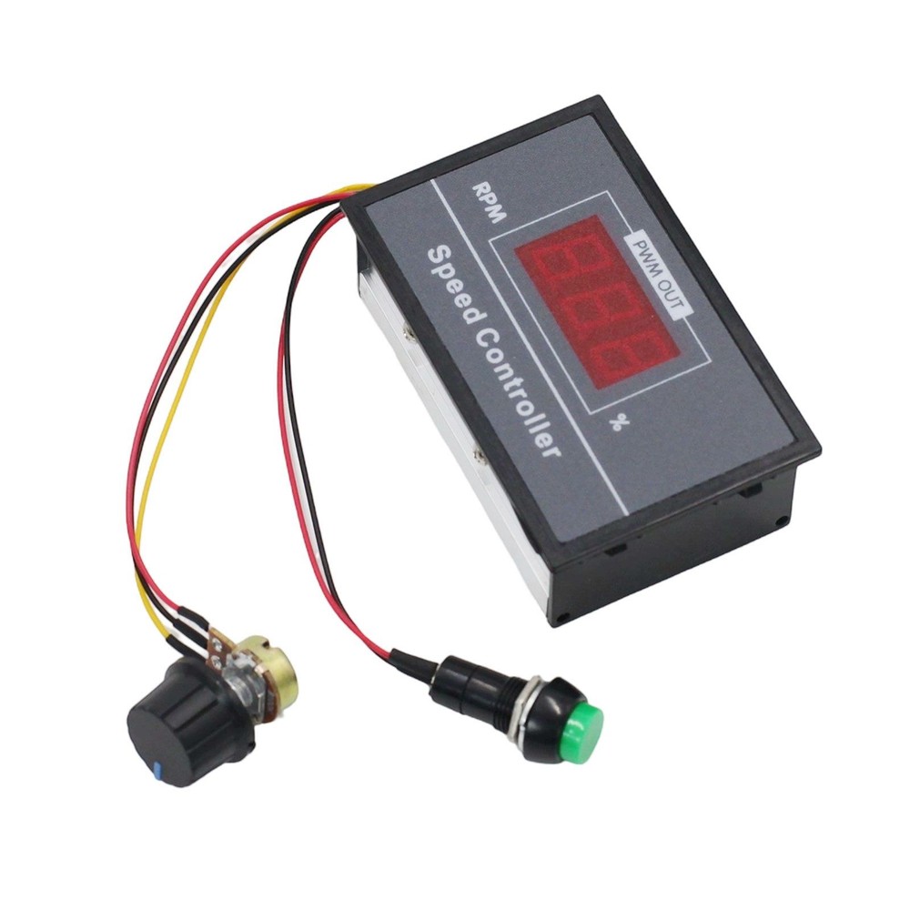 12V 24V 36V 48V 30A PWM DC Motor Speed Controller Digital Display + Switch