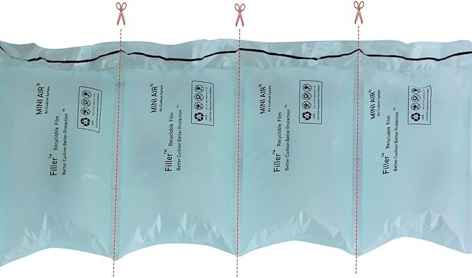 2 Pack 2624 FT EA2 8″x4″ air Pillow Film roll for Mini Air EASI 2 / EA2S Machine