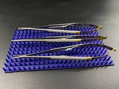 Lot of 3Pcs Hu-Friedy Castroviejo Needle Holder NH5024SIM Dental Instruments