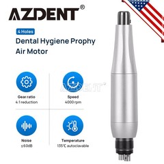 Dental Hygiene Prophy Handpiece Air Motor M4 4Holes 4:1 Reduction 360 ° Swivel