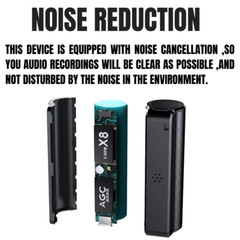 16GB 32GB Mini Digital Voice Activated Recorder Magnetic Audio Sound Dictaphone