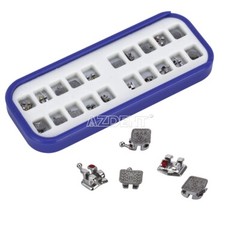 Dental Orthodontic Monoblock Metal Brackets Braces Mini Roth 022 3-4-5 Hook