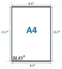 Barcode Address and Shipping Label Self Adhesive Transparent Poster Sticker