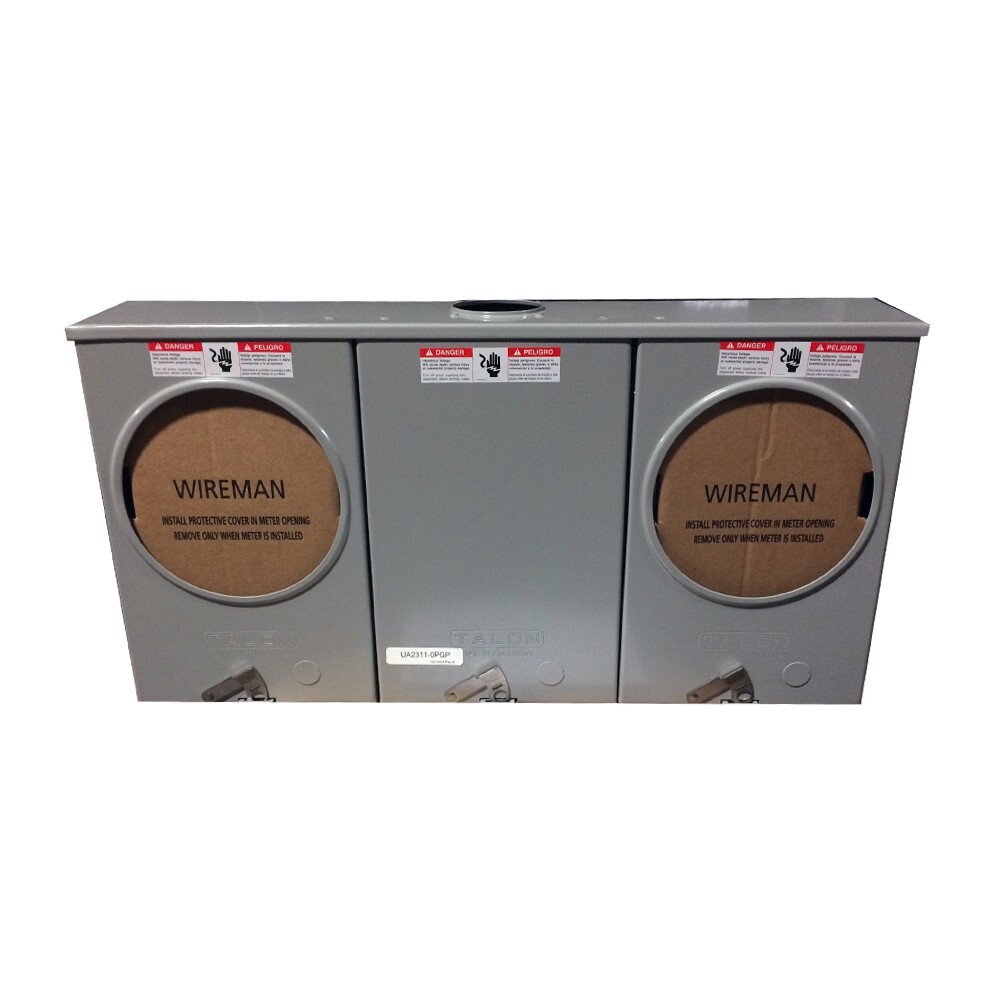 Siemens UA2311-0PGP 2-Gang meter base 200 Amp OH/UG 100 Amp socket