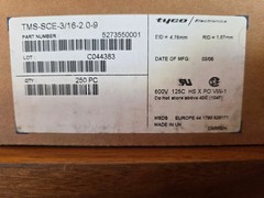 Tyco TMS-SCE-3/16-2.0-9, 5273550001, 250 Count Roll, Unopened (NOS) SEE PICS