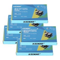 AZDENT Dental Ortho Brace Self Ligating Brackets Mini MBT0.022 345 Hook Tube