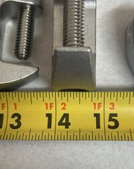 (BOX OF 12) 3/8″ T-316 Stainless Steel CHN Threaded Beam Clamp