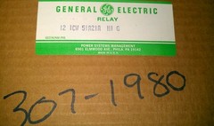 general electric POWER relay 12 ICW 51A21A H IG 480 VOLTS 5 AMPS 3 PH NEW 1984