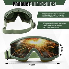 Welding Goggles Welding Safety Glasses Shade 5 IR Lens Cutting Torch Goggles Bra