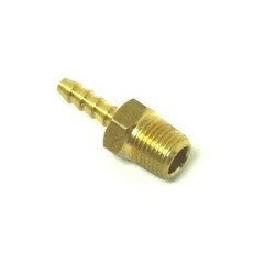 Hose Barb for 1/8″ ID Hose X 1/8″ Male NPT Hex Brass Fuel (5-Pack) 201A-2A(X5)