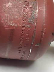 Hydac 00379200/112/ Diaphragm Accumulator MAWP 3600psi 5 Cu.In. Germany (OC72)