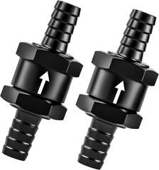 1/4″ 2PCS Fuel One-Way Check Valve, Aluminium Alloy 6Mm OD Fuel Line Check Valve