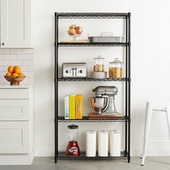5 Tier Multicolor Wire Shelving Rack Metal Shelf Adjustable Unit Kitchen Storage