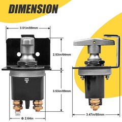 500A High Current Battery Disconnect Switch, 12-36V Cut Off Switch…