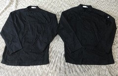 Lot Of 2 Chef Works Unisex Cool Vent Chefs Jacket in Black M- Polycotton
