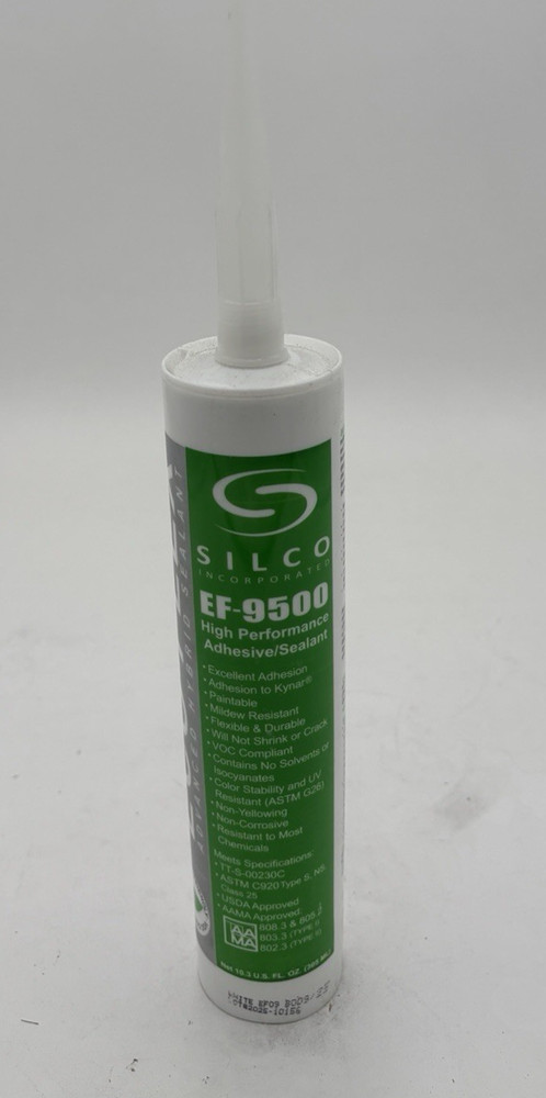 BULK Lot of TEN (10) Silco Eco-Flex EF-9500 Hybrid Adhesive/Sealant 10oz Caulk