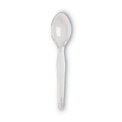Dixie TH017 6″ Heavyweight Plastic Cutlery Crystal Clear Teaspoon (1000/Ct) New