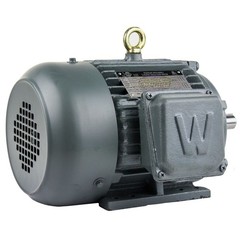 2 HP 3 Phase Electric Motor 1800 RPM 145T Frame TEFC 230/460V Premium Efficiency