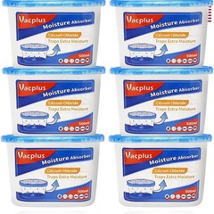 Fragrance-Free Moisture Absorbers – 6 Pack Leakproof Dehumidifier for Any Room