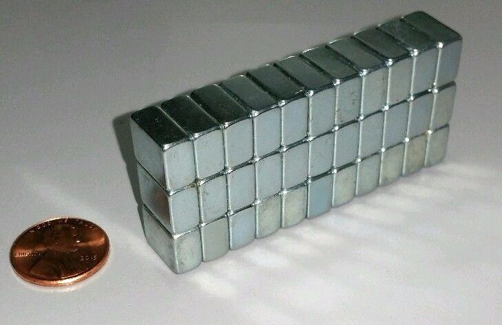 Neodymium Block Magnets Large N52 Super Strong Rare Earth 1/2″ × 3/8″ × 1/4″