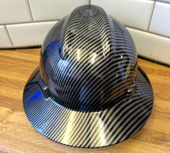 Darlingwell Full Brim Hard Hat w/ Fas-trac Sus.Type 1 Class C ANSI Z89.1 2014