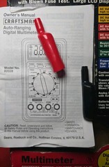 Craftsman 82028 Digital Multimeter Auto-Ranging CAT III 600V 20A