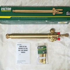 Victor MT210A Long Barrel Machine Cutting Torch & FB-1 Flash Arrestor Pipe Bevel