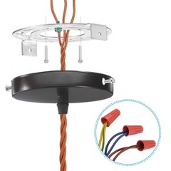 PATIKIL 115mm 4.5″ Universal Light Fixture Mounting Bracket Kit, Light Crossb…