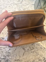 Franklin Covey? Compact Brown Leather Planner Organizer Wallet Binder READ