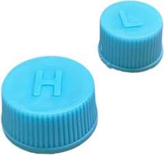 Luxury Leakproof A/C Valve Core Caps – R134a System, 2PCS for Passenger Cars