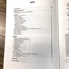 Set Massey Ferguson 202 204 Tractor Service Manual Parts Operators Repair Shop