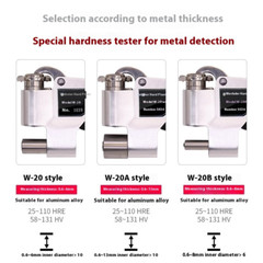 W-20 Portable Webster Hardness Tester Aluminum Alloy for Aluminum Alloy 0-20HW