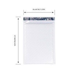 White Bubble Envelopes 7.25×11 Inch Shockproof Express Packaging 100 Packs