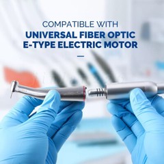 Dental 1:5 Increasing Contra Angle LED Optic Handpiece Fit NSK Electric Motor KV